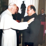 Bishop with Pope John Paul 2