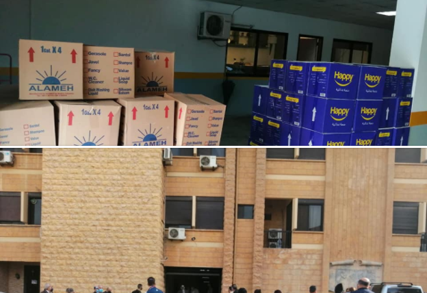 The Chaldean Diocese of Beirut distributes aid parcels