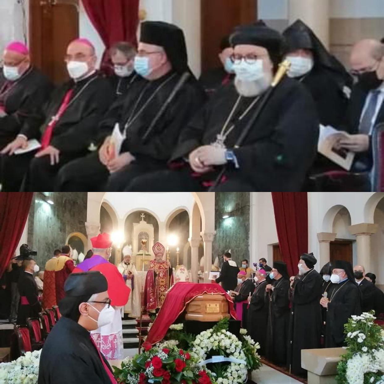 Chaldean delegation attends the funeral service of the Late Armenian Catholic Catholicos of Cilicia