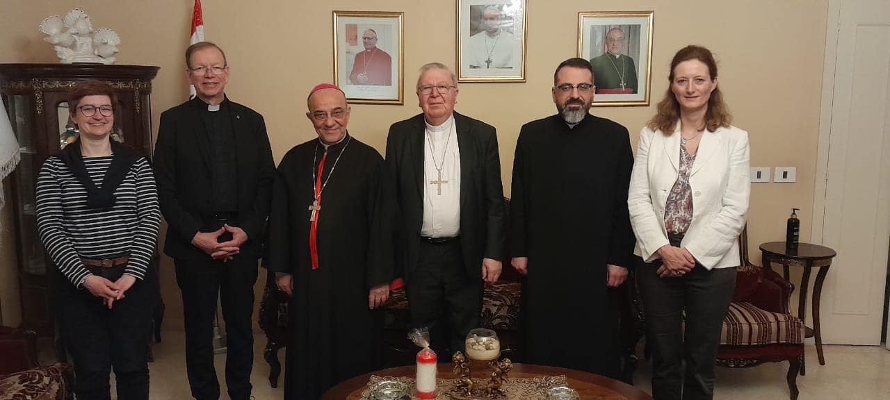 Delegation from the Missio Münich Foundation in the Chaldean Diocese of Beirut