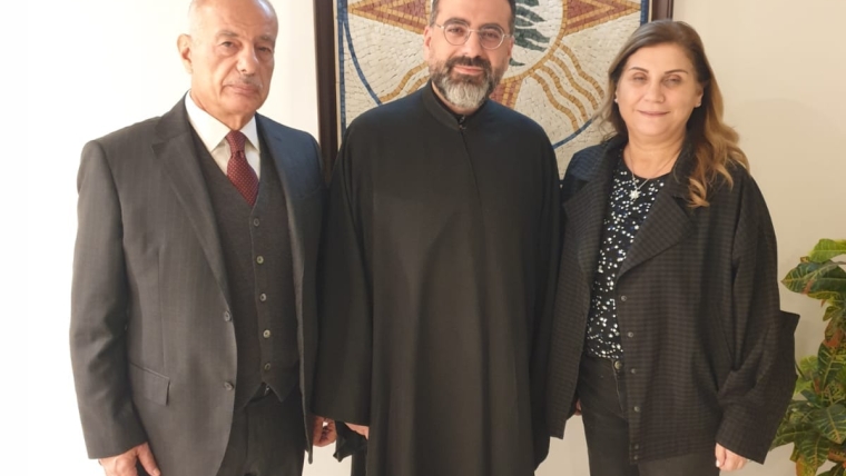 Visit of MP Jean Talouzian and His wife to the Chaldean Diocese